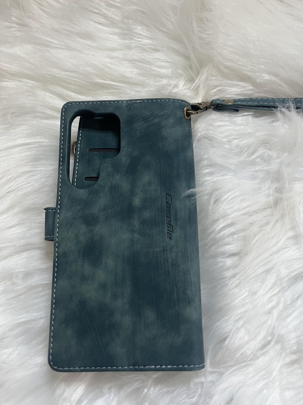 Caseline Teal Wallet Phone Case with Wrist Strap